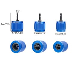 3x Copper Pipe Cleaner Drill Set 1/2″ 3/4″ 1″ Metal Tube Plumber Cleaning Tool