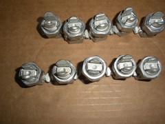 Ilsco AK4 aluminum split bolt connector 4/4 lot of 10pcs CU/AL 8 lots available