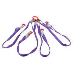 6600LBS Capacity 5FT Lifting Slings with G80 4 Legs Grab Hook and Adjuster
