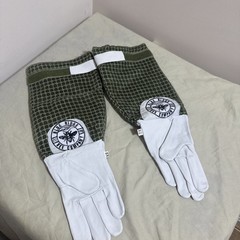Honey Bee Vented Gloves Goat Skin Green Short XSMALL 3 Layer Protective USA!