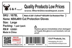 Unisex Adult Cut Resistant Work loves Yellow Large Pack Of 1 Us
