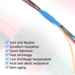 1328 Pcs HEAT SHRINK Tubing Sleeve 2:1 Shrinkable Tube Wire Cable Assortment Kit