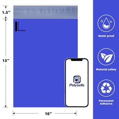 100 10×13 Poly Mailers Envelopes Self Sealing Shipping Mailer Purple POLYSELLS