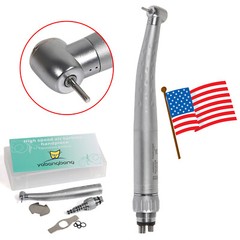 1-10 Yabangbang Dental High Speed Turbine Handpiece with 4Holes Quick Coupler
