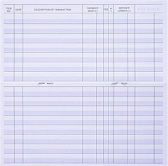 24 PCS Check Registers for Personal Checkbook, Easy to Read Checkbook Register