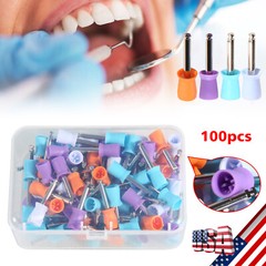 100-1000*Dental Rubber Prophy Tooth Teeth Polish Polishing Cups Latch Type Brush