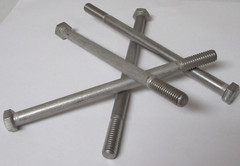 (4) 6 Inch Stainless Steel Hex Bolts – 3/8″-16 x 6″ Long – THE F5930