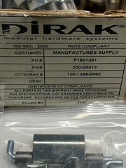 NEW! [BOX OF 100pcs] DIRACK 200-08413 Concealed Hinges 2.36” x .87” .196”