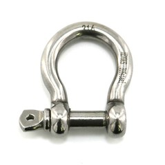 10 Pack 1/5″ Mini Shackle D Rings Stainless Steel Small Anchor Rigging Shackle
