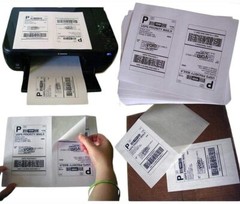 50-1000 Premium 8.5″ X 5.5″ Half Sheet Self Adhesive Shipping Labels 2 Per Sheet