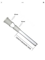 Glass Downstem Water 14mm 18mm FEMALE 3″ to 6″ ~BUY 2 GET 1 FREE~ FF