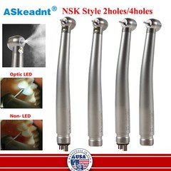 Askeadnt Dental High Speed (LED E-generator) Handpiece 4/2-Hole Push Turbine