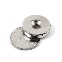 10/30/50Pcs Strong Countersunk Ring Magnets Hole 5mm Rare Earth Neodymium 25*3mm