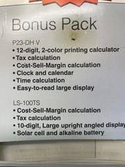 Canon P23-DH V Mini Desktop Printing Calculator and LS-100TS Handheld Calculator