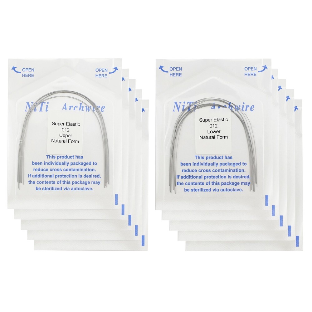 100pcs Dental Orthodontic Niti Arch Wire Natural Form Arches Round Rectangular