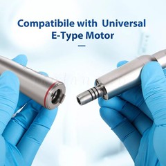 Dental Optic Fiber LED 1:4.2 Increasing Handpiece 45°Angle Head External Channel