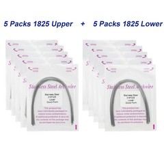 100Pcs Dental Orthodontic Arch Wire NiTi Stainless Steel Ovoid Round Rectangular