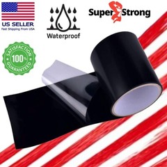 Flex Waterproof Rubberized Tape Stop Leak Seal Tape Repair Patch 4″ X 5Ft Black