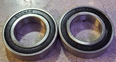 2 NEW UNBRANDED 6006RS RADIAL DEEP GROOVE BALL BEARINGS NNB ***MAKE OFFER***