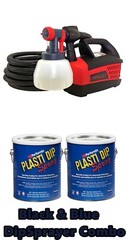 Plasti Dip Spray 2 Gallon BLACK & BLUE DYC G-Force DipSpayer Ready to Spray