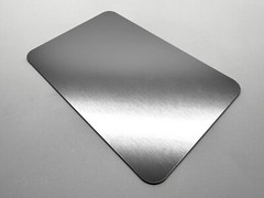 10pc Lot Rowmark Acrylic Plastic Sheet/Blank 1/16″ Brushed “Stainless”