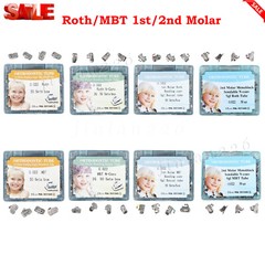 200PCS/50Set Dental Orthodontic Buccal Tube 1st Molar Bondable Sgl 022 Roth/ MBT