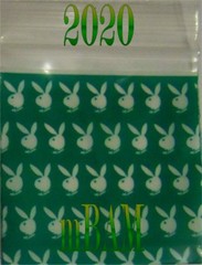 100 BUNNY & HEAVY D LOT APPLE MINI ZIP BAGGIES GREEN PURPLE MIX 2.5 MIL