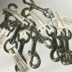 10 pc Swivel Eye Bolt Snap Hook Round Swivel Silver