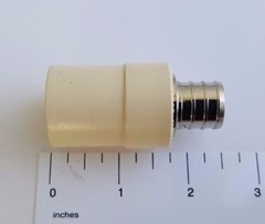 25 PIECES 3/4″ PEX X 3/4″ CPVC TRANSITION COUPLING ADAPTER (LEAD FREE BRASS