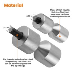 Welders & Fitters Two Hole Flange 4 pcs Set Pins (1&5/8″ & 1&1/8″ Diameter.)