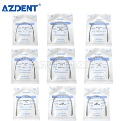 10PCS AZDENT Dental Orthodontic Super Elastic Niti Round Arch Wire Nature Form