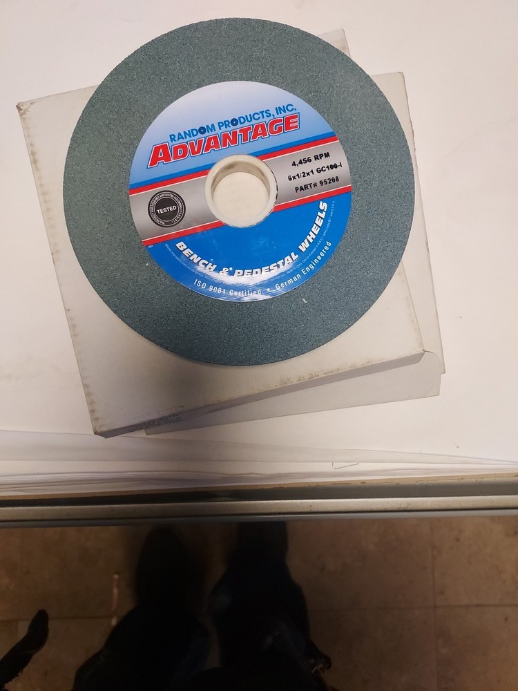 Advantage Bench & Pedestal Wheels 6×1/2×1 GC100-1 00 Grit Green Silicon Carbide