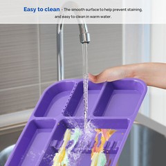 Dental Separate Autoclavable 135°C Divided Tray Plastic Set Up Trays 5 Color