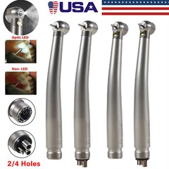 Askeadnt Dental High Speed (LED E-generator) Handpiece 4/2-Hole Push Turbine