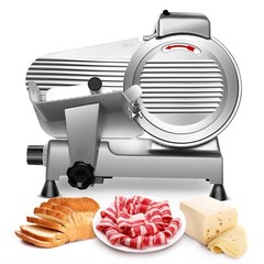 Electric Commercial Meat Slicer 10in Steel Blade Frozen Meat Cheese Slicer 240W