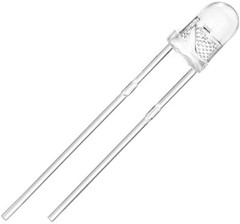 Super Bright White LED 3mm 3V Water Clear Transparent – 10x 25x 50x 100x Pc Pkgs