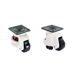 4PCS Leveling Machine Caster with Rubber Pad, Retractable Workbench Caster Wheel