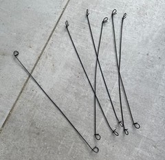 Sandbaggy Double Loop Rebar Wire Bar Ties – 12″ or 18 Inch Length – 16 Gauge