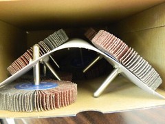 Pferd 3″ x 1/2″ Mounted Flap Wheel qty 10 Aluminum Oxide 60 Grit 45196