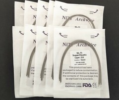 Dental Orthodontic Super Elastic Wire Niti Round Arch Wires Ovoid Form