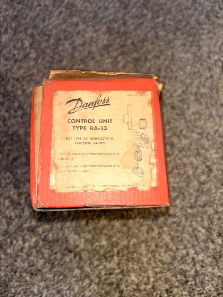 Danfoss Type RA-33 013-7002 L-1121-RA System Control for Thermostatic Valve