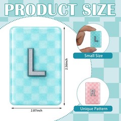 2 PCS 1.5×1 Inch Resin XRay Markers With Lead Letters Washable Pink Blue