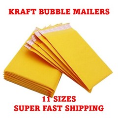Kraft Bubble Mailers Shipping Padded Mailing Bags Envelopes Self Seal – Any Size