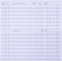 24 PCS Check Registers for Personal Checkbook, Easy to Read Checkbook Register