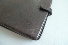 MULBERRY – A5 OSTRICH TEXTURED LEATHER PLANNER & PAPER SHEETS – MADE IN UK