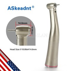LED Dental Electric Handpiece 1:5 Contra Angle Fiber Optic High Speed