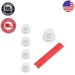 Replacement Spray Can Straws and Nozzles Set – 10 Straws & 5 Nozzles Included