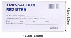 24 PCS Check Registers for Personal Checkbook Easy to Read Transaction Ledgers
