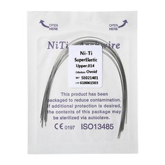 10 Pcs/Pack Dental Orthodontic Round Super Elastic NiTi Arch Wire Ovoid All Size