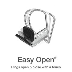 Oxford 3 Ring Binders, 0.5 inch ONE-Touch Easy Open D Rings, Durable Binders …